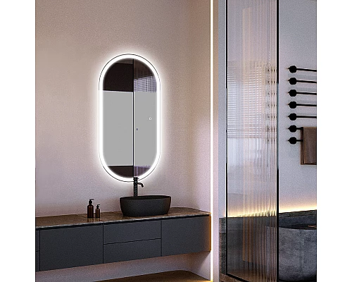 Зеркало Abber Kontur 50 AG6303S-1.0 с подсветкой с сенсорным выключателем и диммером