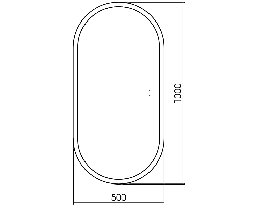 Зеркало Abber Kontur 50 AG6303S-1.0 с подсветкой с сенсорным выключателем и диммером