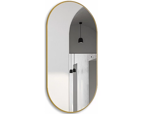 Зеркало Abber Kontur 55 AG6304SCG с подсветкой Золото с бесконтактным выключателем и диммером