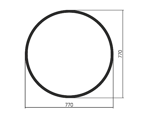 Зеркало Abber Mond 77 AG6201B Черное