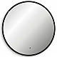 Зеркало Abber Mond 77 AG6204SCB-0.77 с подсветкой Черное с бесконтактным выключателем и диммером