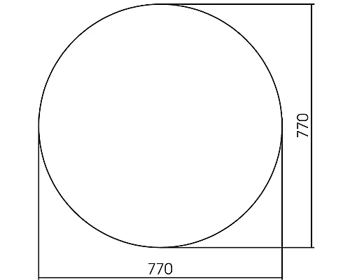 Зеркало Abber Mond 77 AG6204SSmart с подсветкой со Smart-управлением и диммером