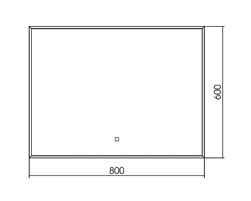Зеркало Abber See 80 AG6103SL-0.8 с подсветкой с сенсорным выключателем и диммером