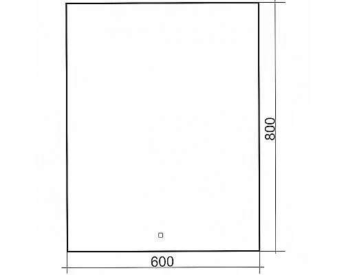 Зеркало Abber See 60 AG6103S-0.6 с подсветкой с сенсорным выключателем и диммером