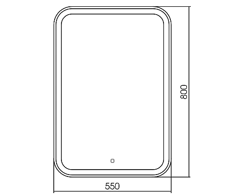 Зеркало Abber See 55 AG6105S с подсветкой с сенсорным выключателем и диммером
