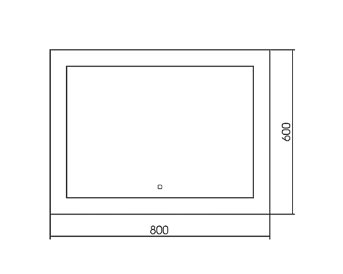 Зеркало Abber See 80 AG6107S-0.8 с подсветкой с сенсорным выключателем и диммером