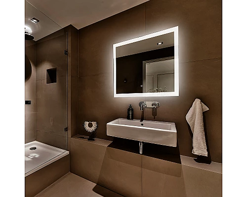 Зеркало Abber See 100 AG6107SL-1.0 с подсветкой с сенсорным выключателем и диммером