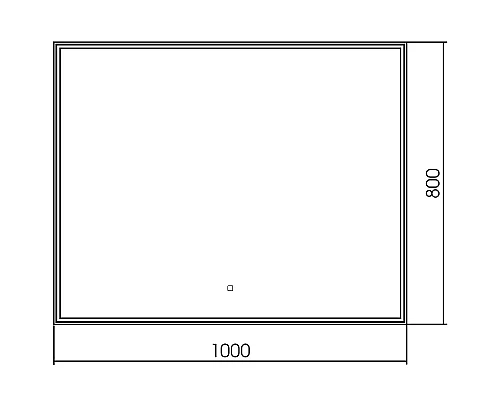 Зеркало Abber See 100 AG6108SXL-1.0 с подсветкой с сенсорным выключателем и диммером
