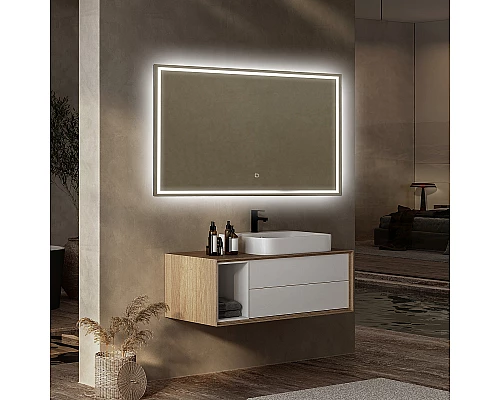 Зеркало Abber See 120 AG6115SL-1.2 с подсветкой с сенсорным выключателем и диммером