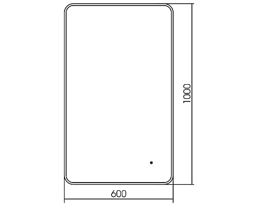 Зеркало Abber See 60 AG6112SCG с подсветкой Золото с бесконтактным выключателем и диммером
