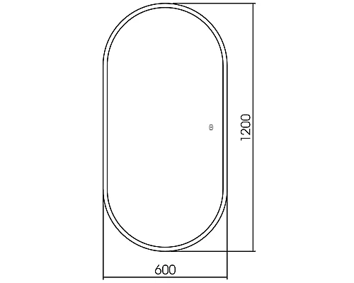 Зеркало Abber See 60 AG6113SMult с подсветкой с сенсорным выключателем и диммером