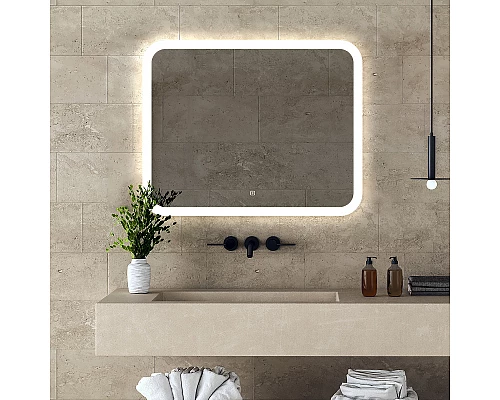 Зеркало Abber See 100 AG6109SL-1.0 с подсветкой с сенсорным выключателем и диммером