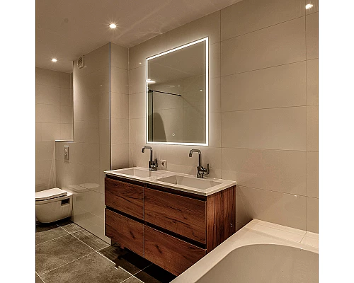 Зеркало Abber See 60 AG6108S-0.6 с подсветкой Серебро с сенсорным выключателем и диммером