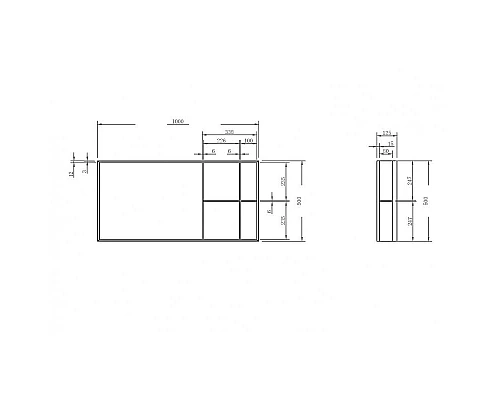 Заказать Зеркало Abber Stein 100 AS6639 Белое в магазине сантехники Santeh-Crystal.ru