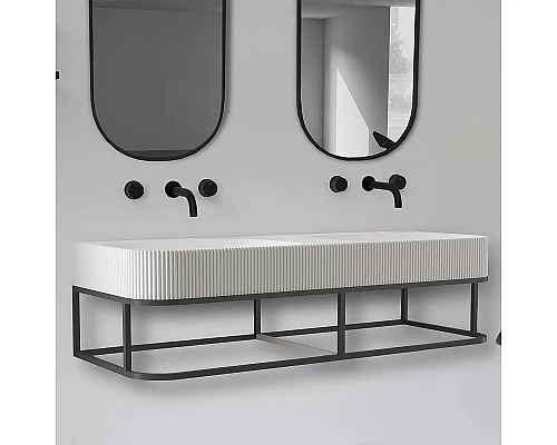 Консоль с раковиной Abber Stein 120 AS2646 Черная