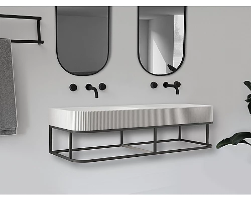 Консоль с раковиной Abber Stein 120 AS2646 Черная