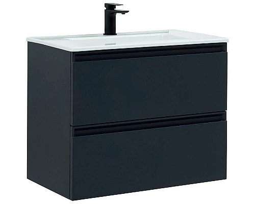 Приобрести Тумба под раковину Allen Brau Eclipse 80 1.E1002.AM подвесная Антрацит матовый в магазине сантехники Santeh-Crystal.ru