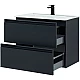 Приобрести Тумба под раковину Allen Brau Eclipse 80 1.E1002.AM подвесная Антрацит матовый в магазине сантехники Santeh-Crystal.ru