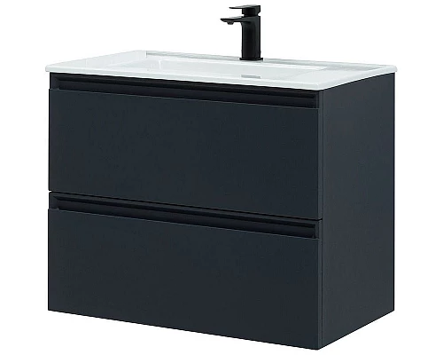 Приобрести Тумба под раковину Allen Brau Eclipse 80 1.E1002.AM подвесная Антрацит матовый в магазине сантехники Santeh-Crystal.ru