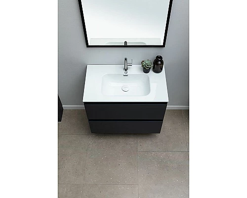 Приобрести Тумба под раковину Allen Brau Eclipse 80 1.E1002.AM подвесная Антрацит матовый в магазине сантехники Santeh-Crystal.ru