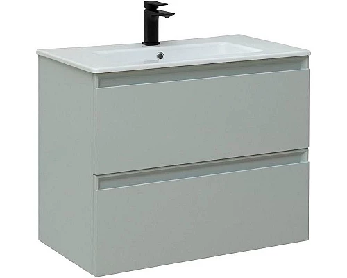 Купить Тумба под раковину Allen Brau Eclipse 80 1.E1002.PWM подвесная Папирус матовый в магазине сантехники Santeh-Crystal.ru