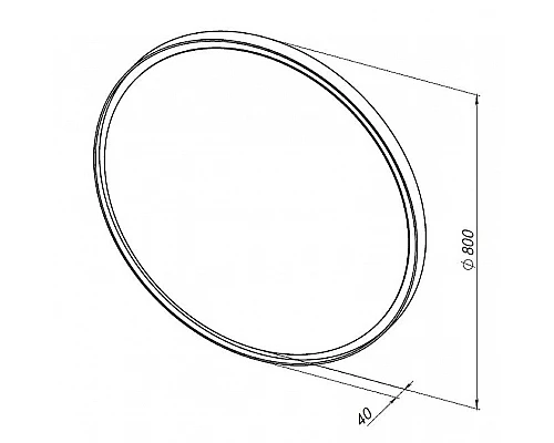 Купить Зеркало Allen Brau Infinity 80 1.21017.WT с подсветкой Белое с сенсорным выключателем в магазине сантехники Santeh-Crystal.ru