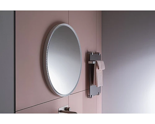 Купить Зеркало Allen Brau Infinity 80 1.21017.WT с подсветкой Белое с сенсорным выключателем в магазине сантехники Santeh-Crystal.ru