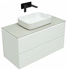 Тумба под раковину Allen Brau Infinity 100 1.21003.WM подвесная Белая матовая