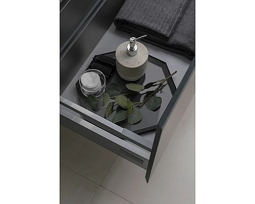 Приобрести Тумба под раковину Allen Brau Infinity 100 1.21004.AM подвесная Антрацит матовый в магазине сантехники Santeh-Crystal.ru