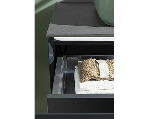 Приобрести Тумба под раковину Allen Brau Infinity 100 1.21004.AM подвесная Антрацит матовый в магазине сантехники Santeh-Crystal.ru