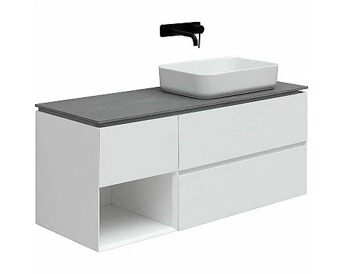 Заказать Тумба под раковину Allen Brau Infinity 120 R 1.21007.WM подвесная Белая матовая в магазине сантехники Santeh-Crystal.ru