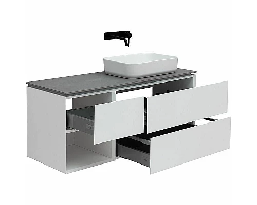 Заказать Тумба под раковину Allen Brau Infinity 120 R 1.21007.WM подвесная Белая матовая в магазине сантехники Santeh-Crystal.ru