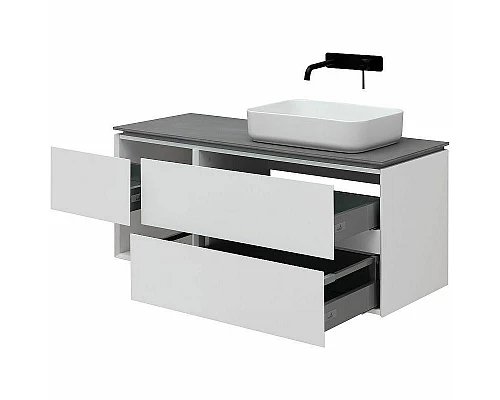 Заказать Тумба под раковину Allen Brau Infinity 120 R 1.21007.WM подвесная Белая матовая в магазине сантехники Santeh-Crystal.ru