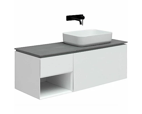 Купить Тумба под раковину Allen Brau Infinity 120 R 1.21008.WM подвесная Белая матовая в магазине сантехники Santeh-Crystal.ru