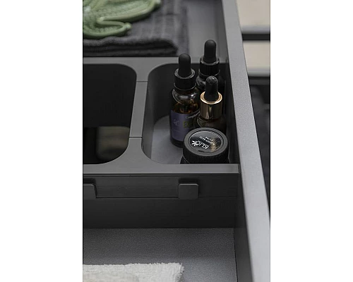 Купить Тумба под раковину Allen Brau Infinity 85 1.21002.AM подвесная Антрацит матовый в магазине сантехники Santeh-Crystal.ru