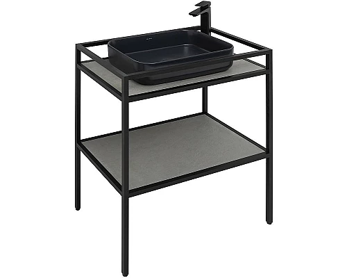 Купить Консоль под раковину Allen Brau Liberty 75 1.33002.BB Черный браш в магазине сантехники Santeh-Crystal.ru