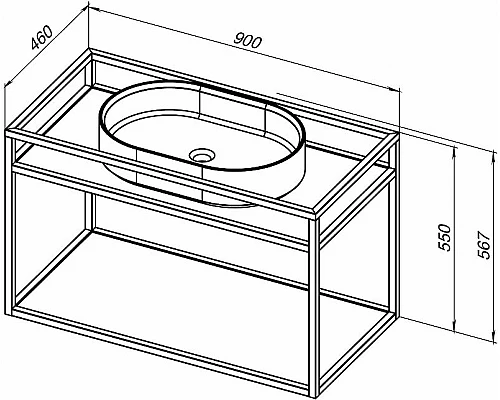 Приобрести Консоль под раковину Allen Brau Liberty 90 1.33003.60 Медь браш в магазине сантехники Santeh-Crystal.ru