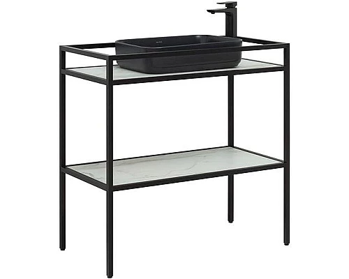 Заказать Консоль под раковину Allen Brau Liberty 90 1.33004.BB Черный браш в магазине сантехники Santeh-Crystal.ru