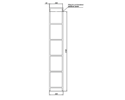 Заказать Стеллаж Allen Brau Liberty 30 1.33005.BB Черный браш в магазине сантехники Santeh-Crystal.ru