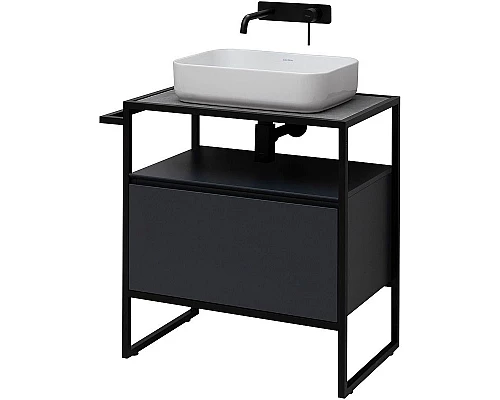Приобрести Тумба под раковину Allen Brau Priority 70 1.31001.AM Антрацит матовый в магазине сантехники Santeh-Crystal.ru