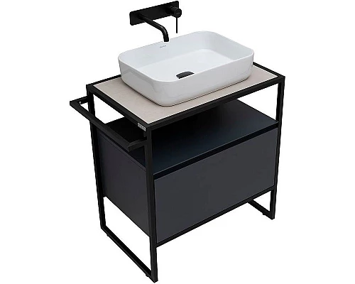 Приобрести Тумба под раковину Allen Brau Priority 70 1.31001.AM Антрацит матовый в магазине сантехники Santeh-Crystal.ru