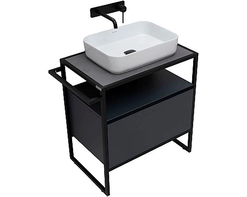 Приобрести Тумба под раковину Allen Brau Priority 70 1.31001.AM Антрацит матовый в магазине сантехники Santeh-Crystal.ru