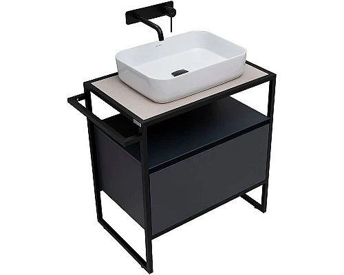 Приобрести Тумба под раковину Allen Brau Priority 70 1.31001.AM Антрацит матовый в магазине сантехники Santeh-Crystal.ru