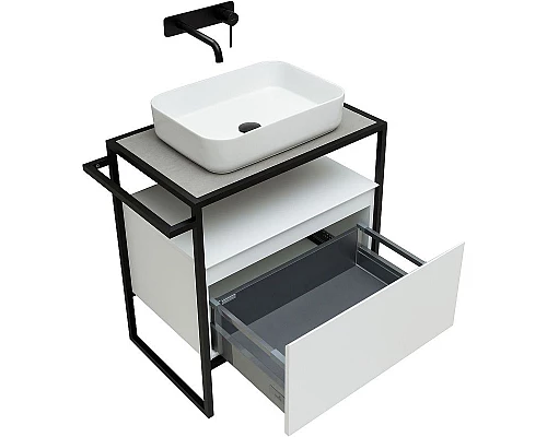 Заказать Тумба под раковину Allen Brau Priority 70 1.31001.WM Белая матовая в магазине сантехники Santeh-Crystal.ru