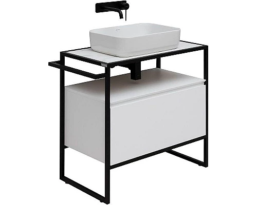 Заказать Тумба под раковину Allen Brau Priority 80 1.31002.WM Белая матовая в магазине сантехники Santeh-Crystal.ru