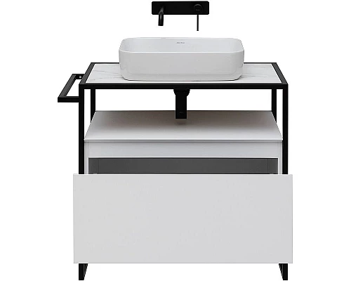 Заказать Тумба под раковину Allen Brau Priority 80 1.31002.WM Белая матовая в магазине сантехники Santeh-Crystal.ru