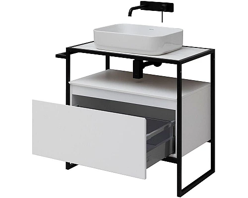Заказать Тумба под раковину Allen Brau Priority 80 1.31002.WM Белая матовая в магазине сантехники Santeh-Crystal.ru