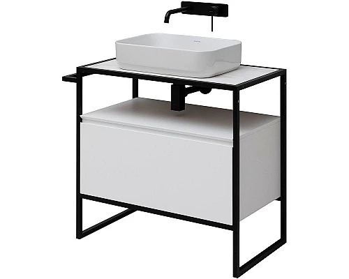 Заказать Тумба под раковину Allen Brau Priority 80 1.31002.WM Белая матовая в магазине сантехники Santeh-Crystal.ru