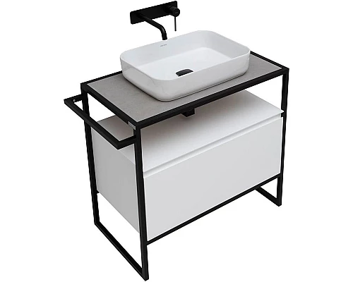 Заказать Тумба под раковину Allen Brau Priority 80 1.31002.WM Белая матовая в магазине сантехники Santeh-Crystal.ru