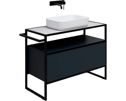 Купить Тумба под раковину Allen Brau Priority 100 1.31003.AM Антрацит матовый в магазине сантехники Santeh-Crystal.ru